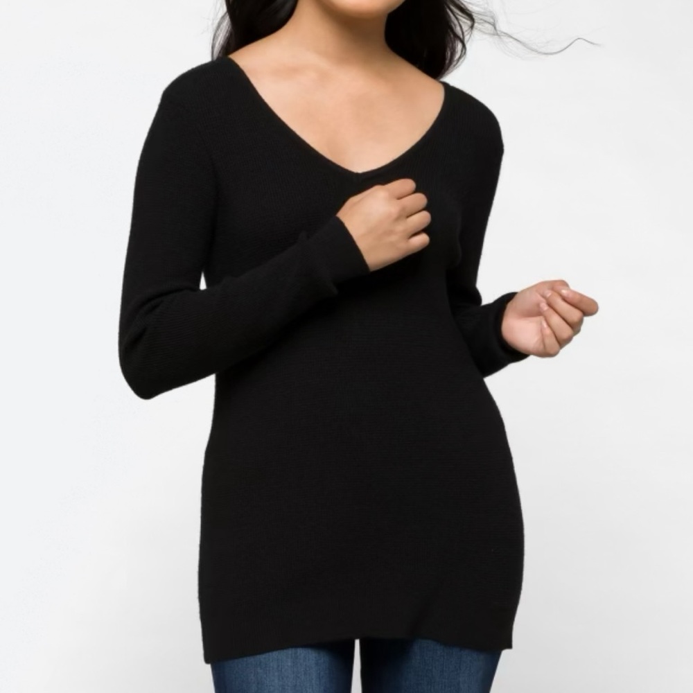 LOVE ELLIE MIA Waffle Knit Sweater